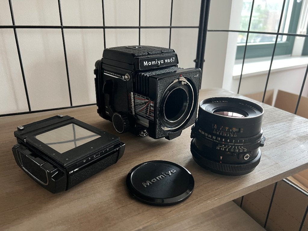 Mamiya RB67 Pro S + Sekor C 90mm f/3.8 + 120 rolfilmmagazijn, Ophalen of Verzenden, Zo goed als nieuw, Spiegelreflex, Overige Merken