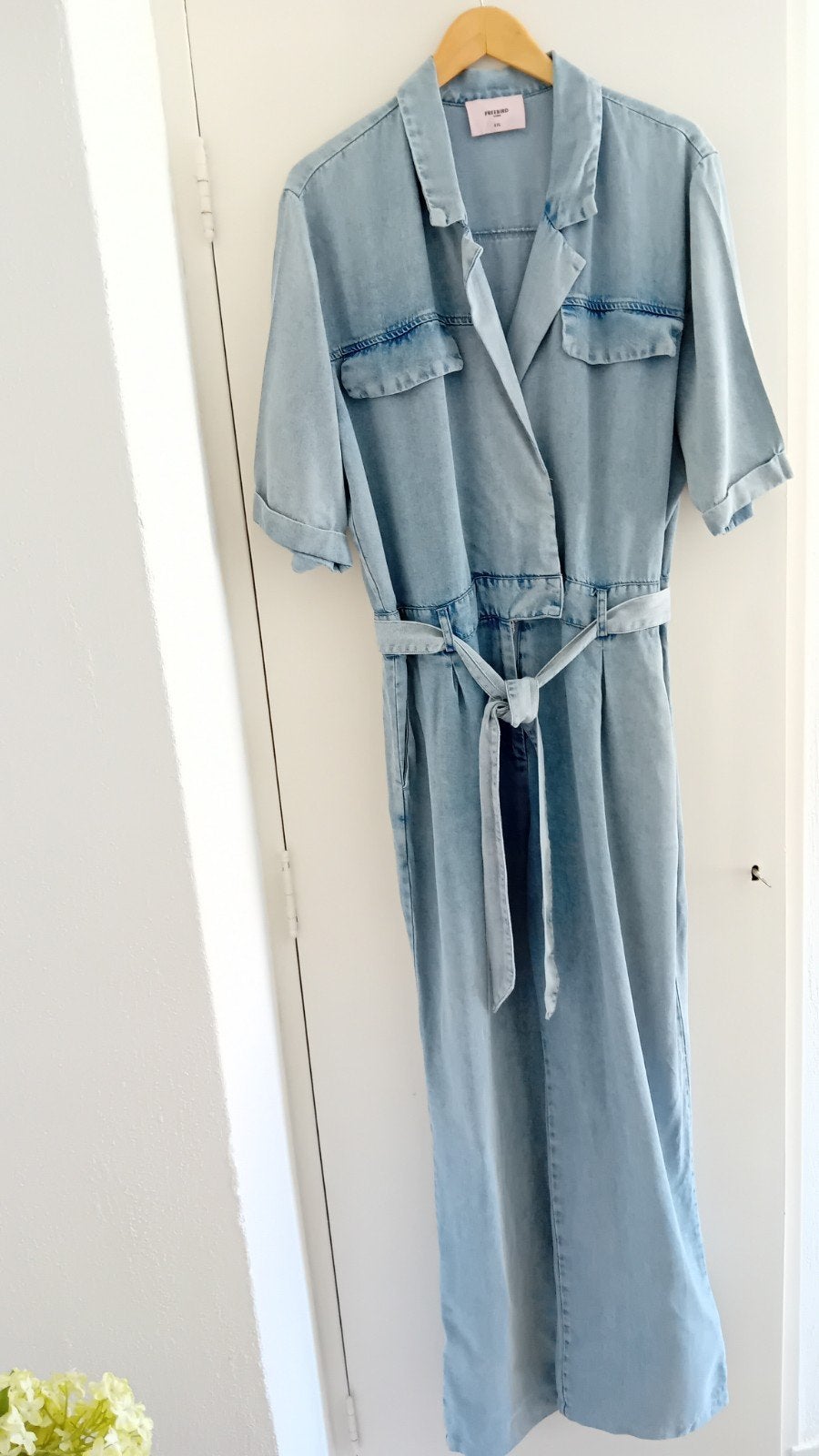 Freebird jumpsuit denim blauw XXL 42/44, Kleding | Dames, Jumpsuits, Blauw, Maat 42/44 (L), Ophalen of Verzenden, Zo goed als nieuw