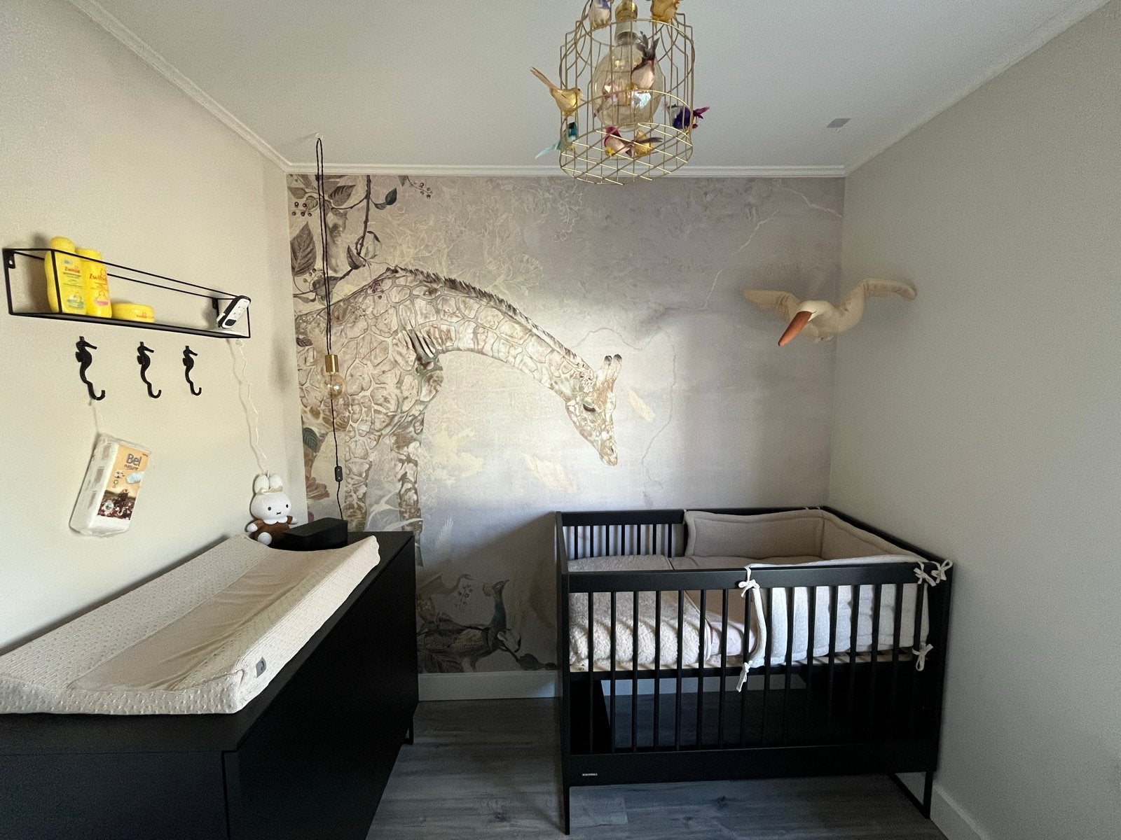 Kidsmill Ledikant 120x60 cm (eventueel met matras), Ophalen, Gebruikt, Zwart, 190 cm of minder