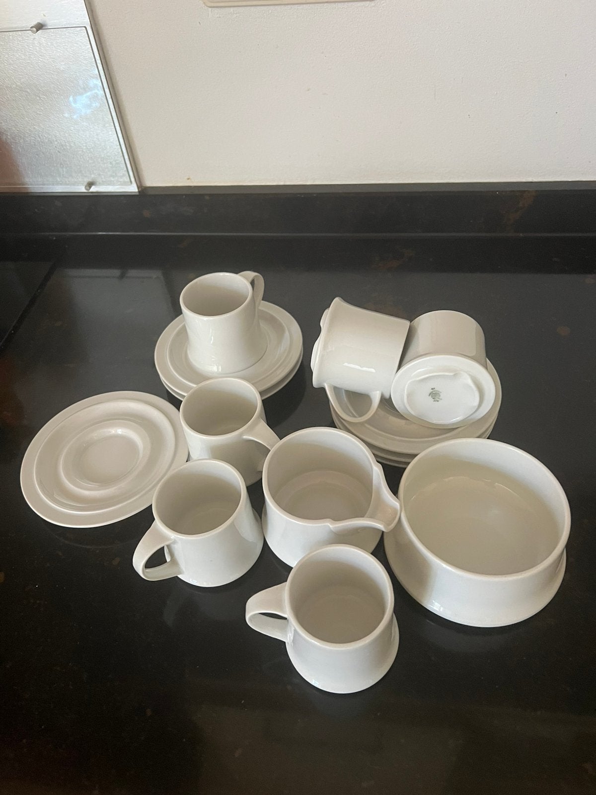 Suisse Langenthal 8-delig koffieservies, Ophalen of Verzenden, Zo goed als nieuw, Overige stijlen, Kop(pen) en/of Schotel(s)