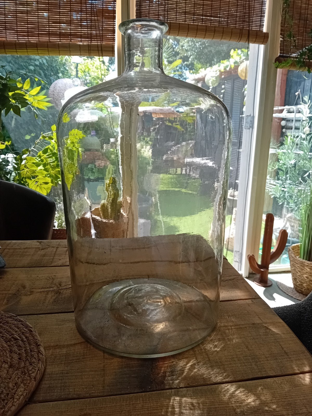 mondgeblazen antieke fles, Ophalen, Rechthoekig