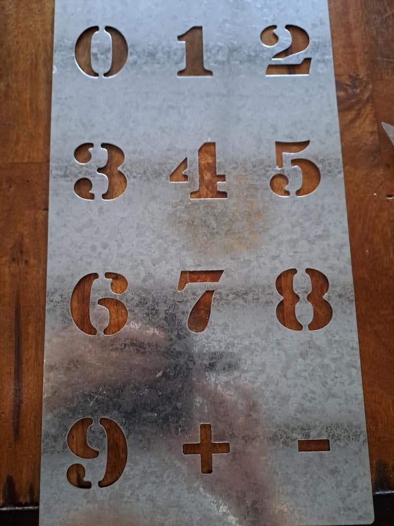 Ijzeren letter sjabloon, Ophalen of Verzenden, Nieuw, Gereedschap of Toebehoren