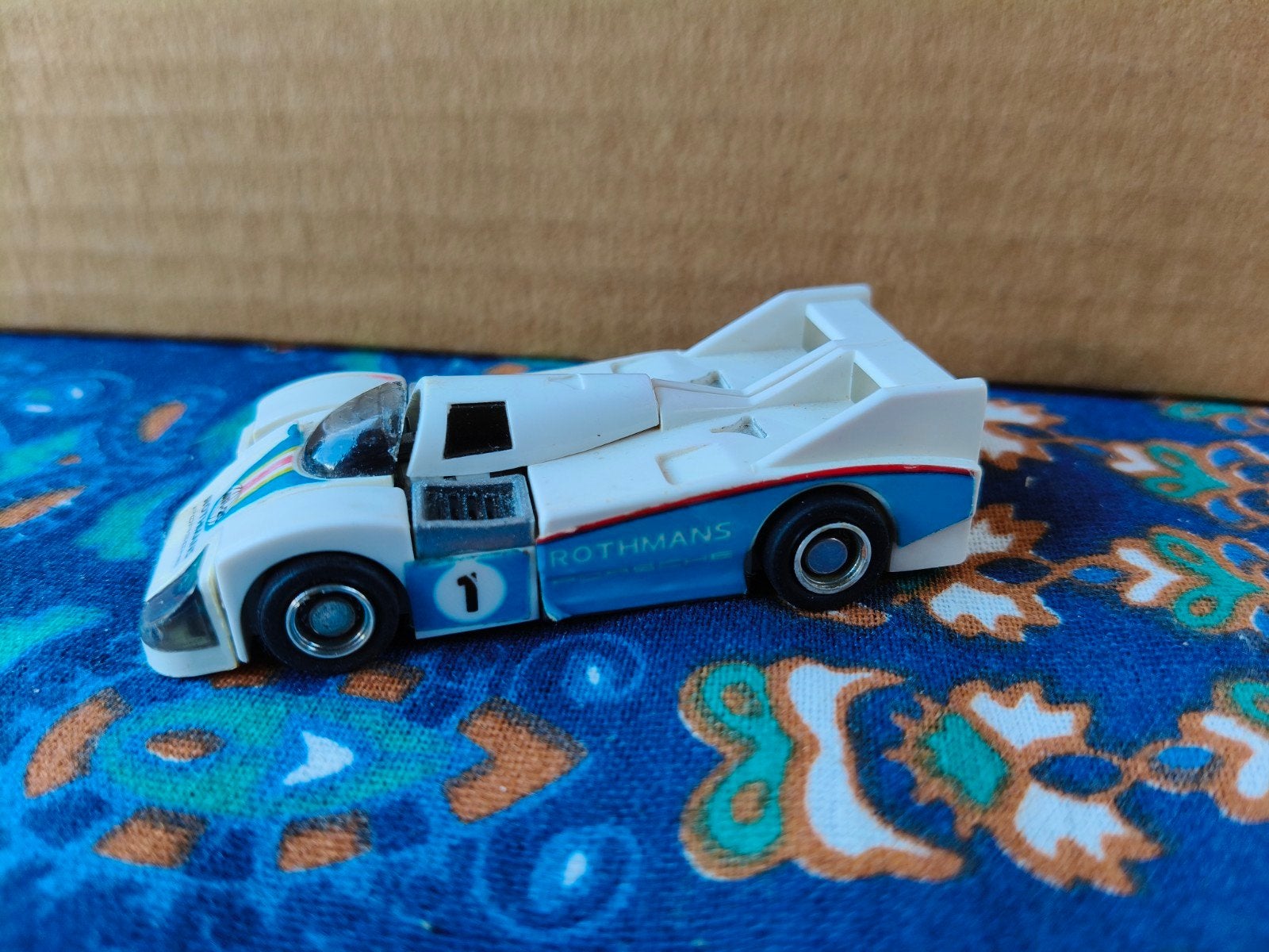 Vintage Transfomers Porsche 956 Rothmans Speelgoed Auto, Ophalen of Verzenden, Gebruikt