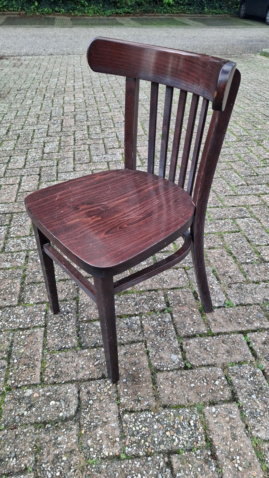 36 thonet cafe bistro spijltjes stoelen bruin hout horeca, Gebruikt, Bruin, Ophalen of Verzenden, Vijf, Zes of meer stoelen