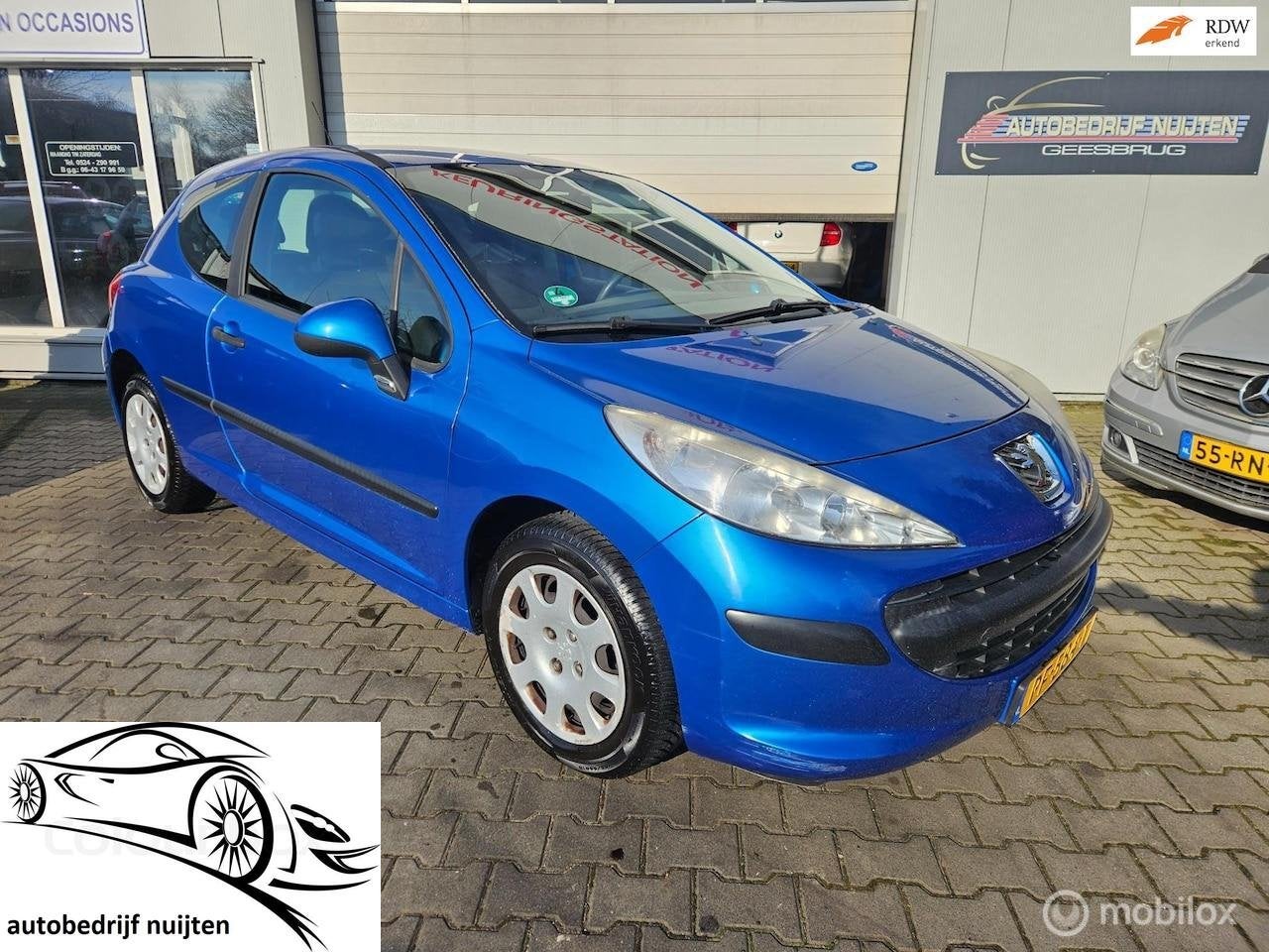 Peugeot 207 1.4 VTi XR, Gebruikt, Blauw, 49 €/maand, Bedrijf