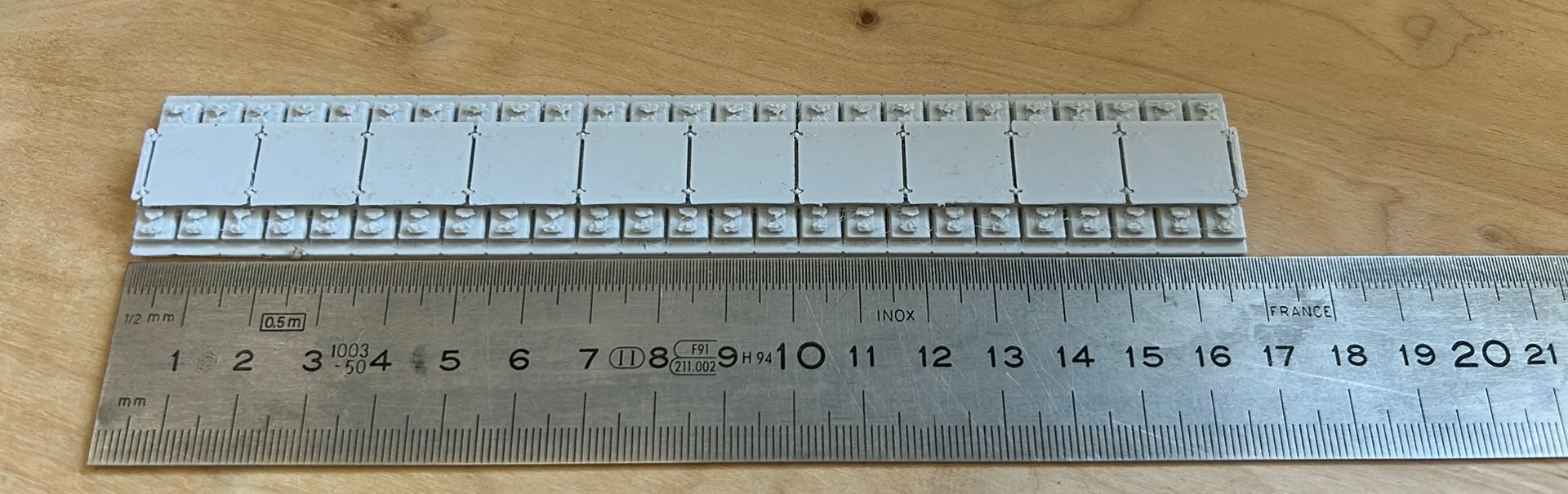 Stukken blokkenspoor voor op betonnen bruggen van NS/ProRail, Overige merken, Gelijkstroom of Wisselstroom, Ophalen of Verzenden