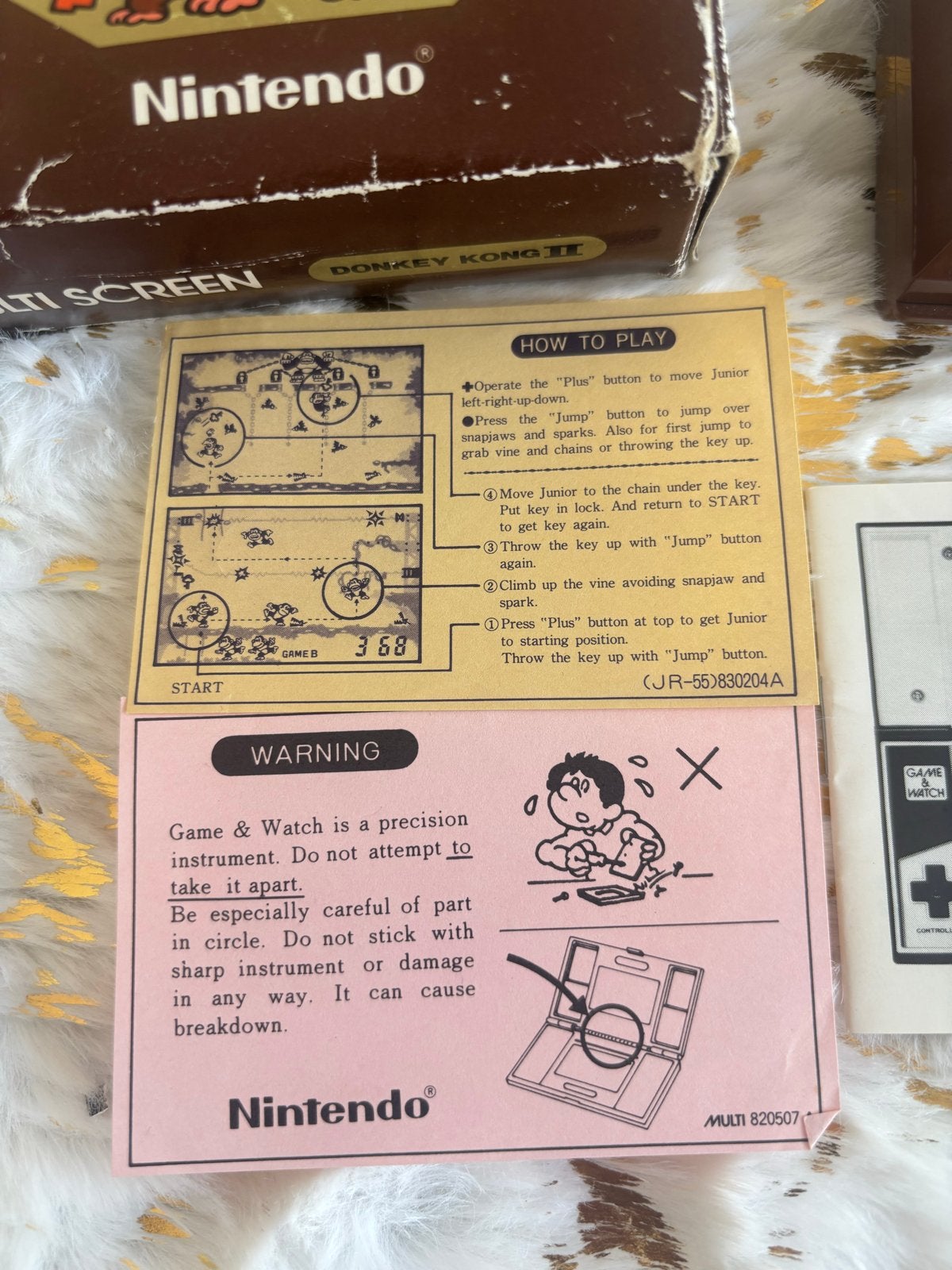 Nintendo Game & Watch Multi Screen Donkey Kong 2 JR-55, Spelcomputers en Games, Spelcomputers | Overige, Gebruikt, Nintendo, Ophalen of Verzenden