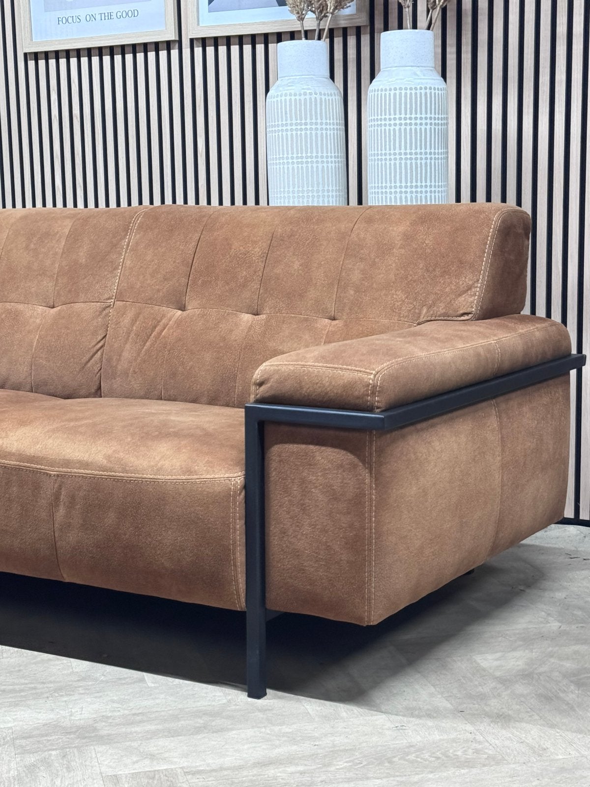 ZGAN Het Anker Hoekbank - Cognac - 273 x 243, 250 tot 300 cm, -, -, Hoekbank