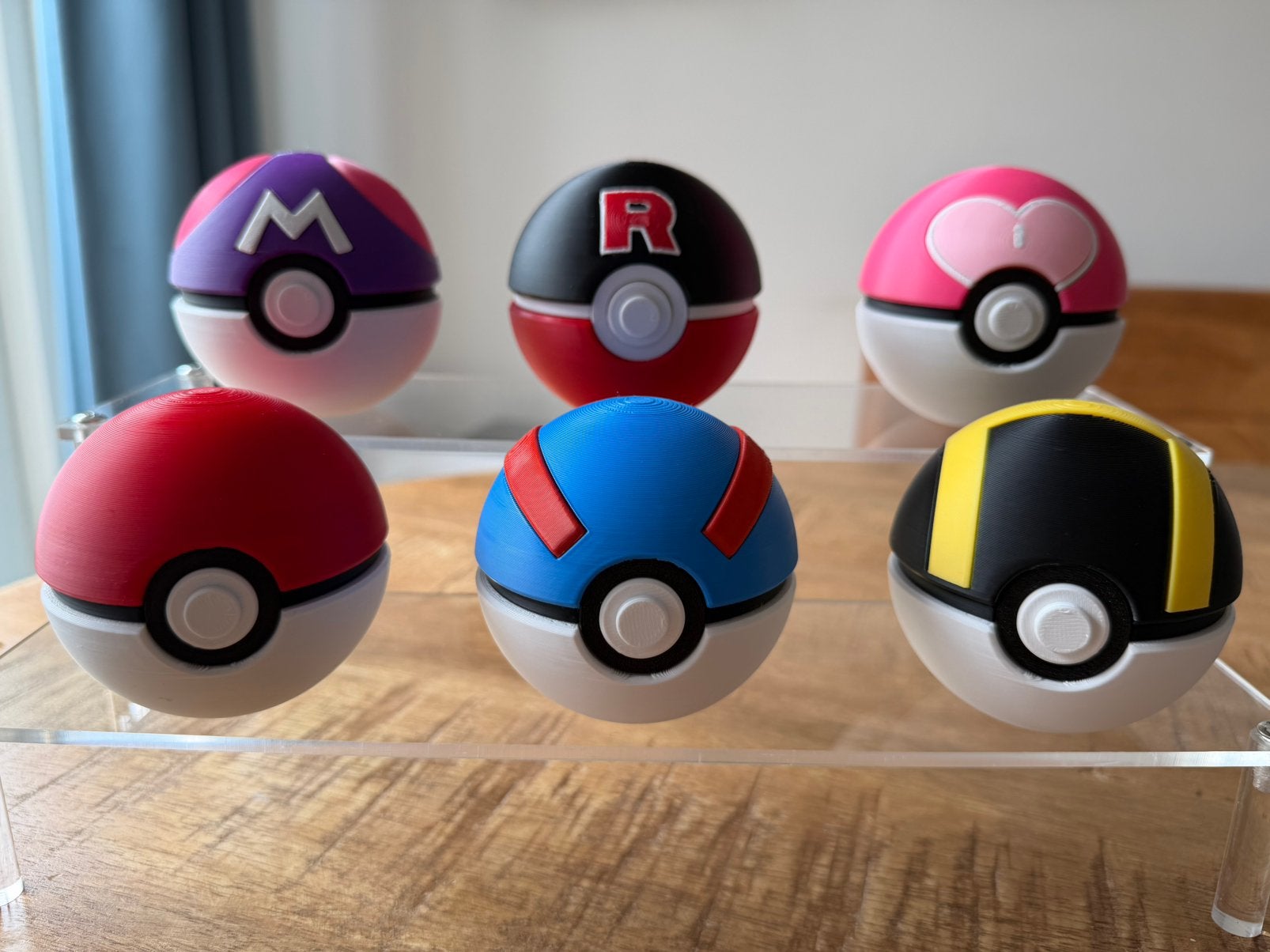 Pokeball Ultra Great Master Teamrocket love ball #pokemon, Ophalen of Verzenden, Nieuw
