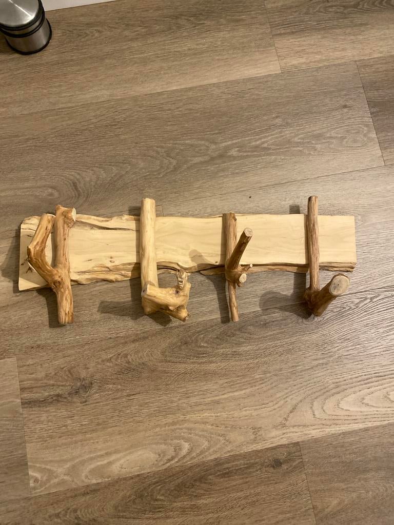 Nieuwe houten kapstok - ongebruikt, Huis en Inrichting, Woonaccessoires | Kapstokken, Wandkapstok, Nieuw, Ophalen of Verzenden