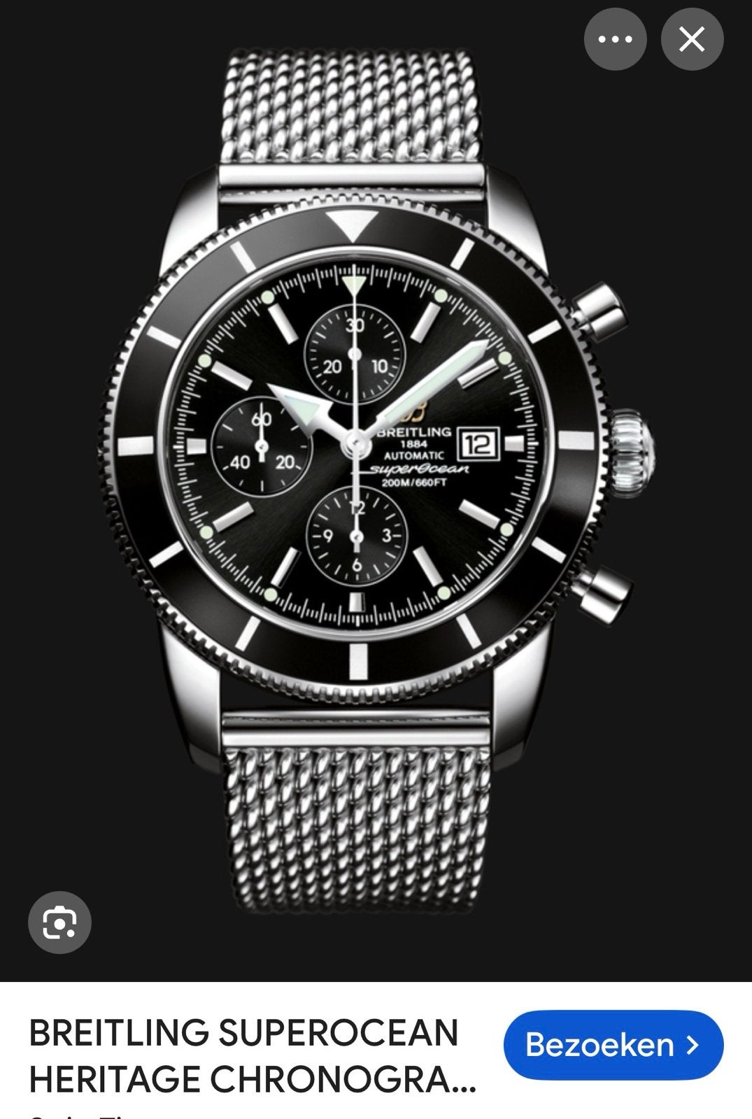 Breitling Superocean Heritage Chronograaf Automaat, Staal, Breitling, Polshorloge, Ophalen of Verzenden