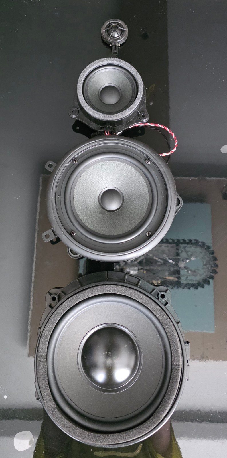 Audi auto speakerset met subwoofer, Auto diversen, Autospeakers, Ophalen of Verzenden