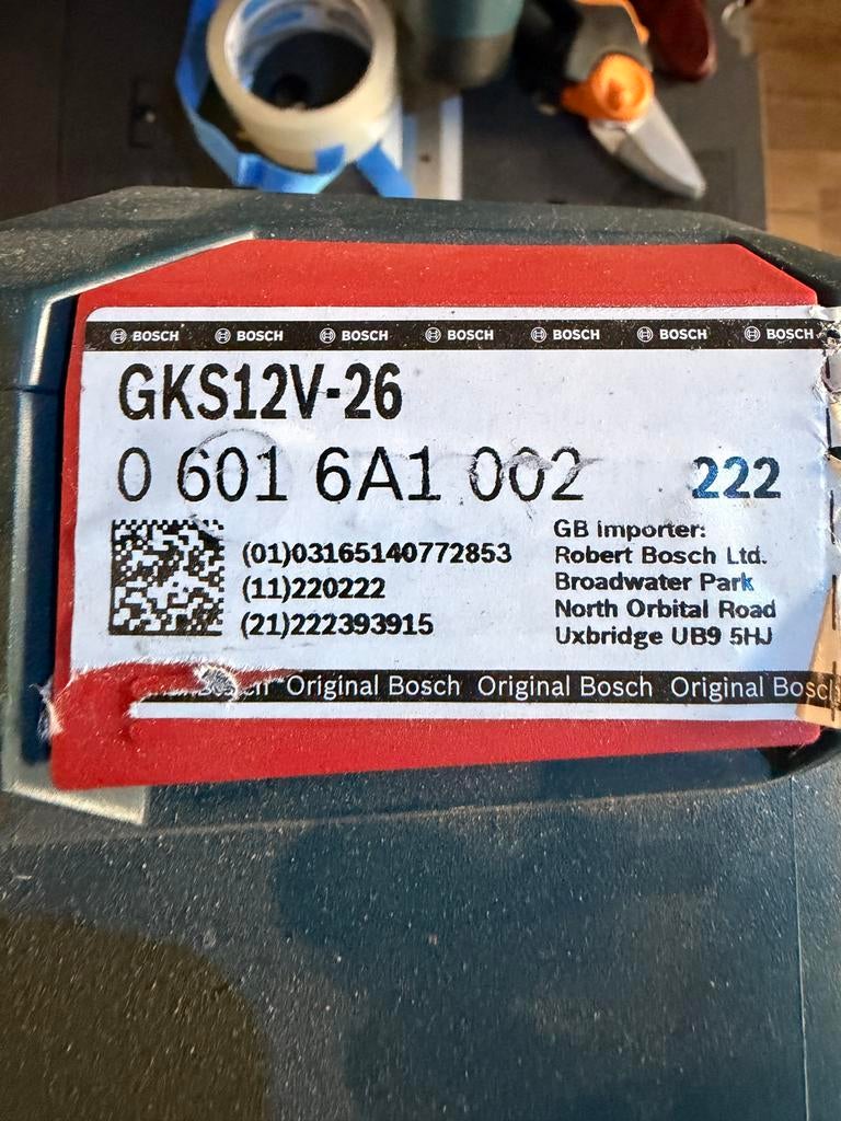 Bosch Professional 12v cirkelzaag GKS12V-26, Minder dan 30 mm, Gebruikt, Cirkelzaag, Ophalen of Verzenden