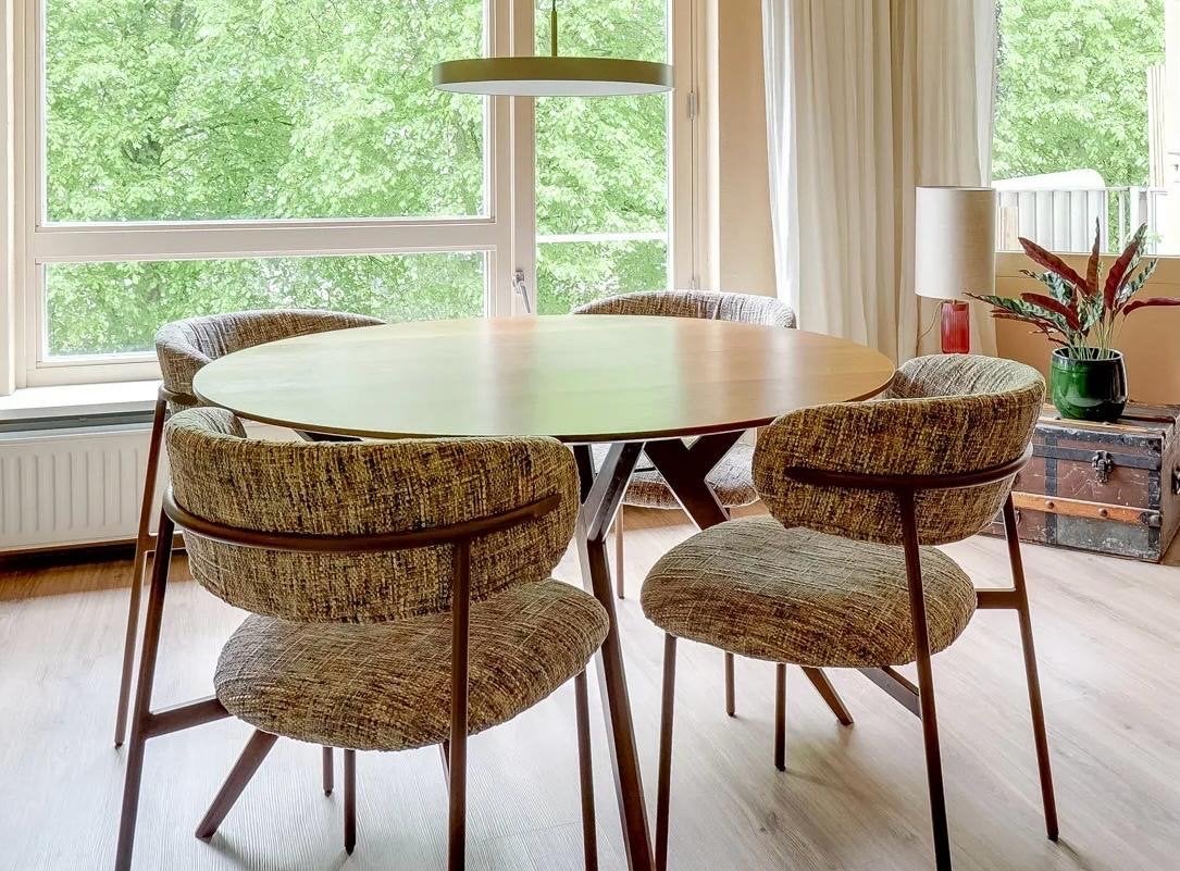 Set van 4 eetkamerstoelen (Housecraft Living) zgan, garantie, Ophalen, Overige kleuren, Zo goed als nieuw, Vier