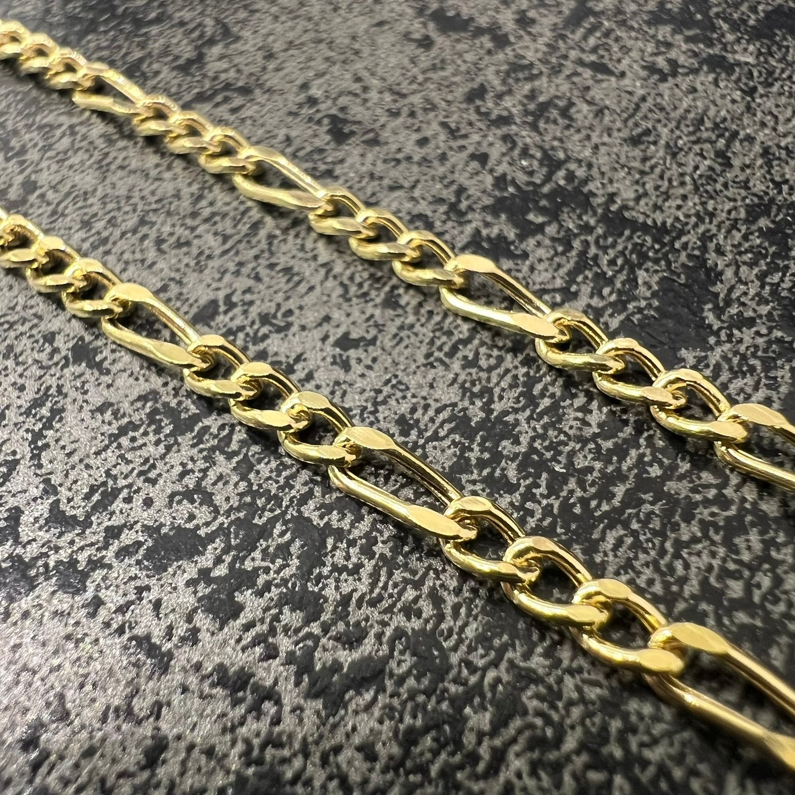 18k gouden ketting figaro schakel nieuw, Ophalen of Verzenden, Nieuw, Goud
