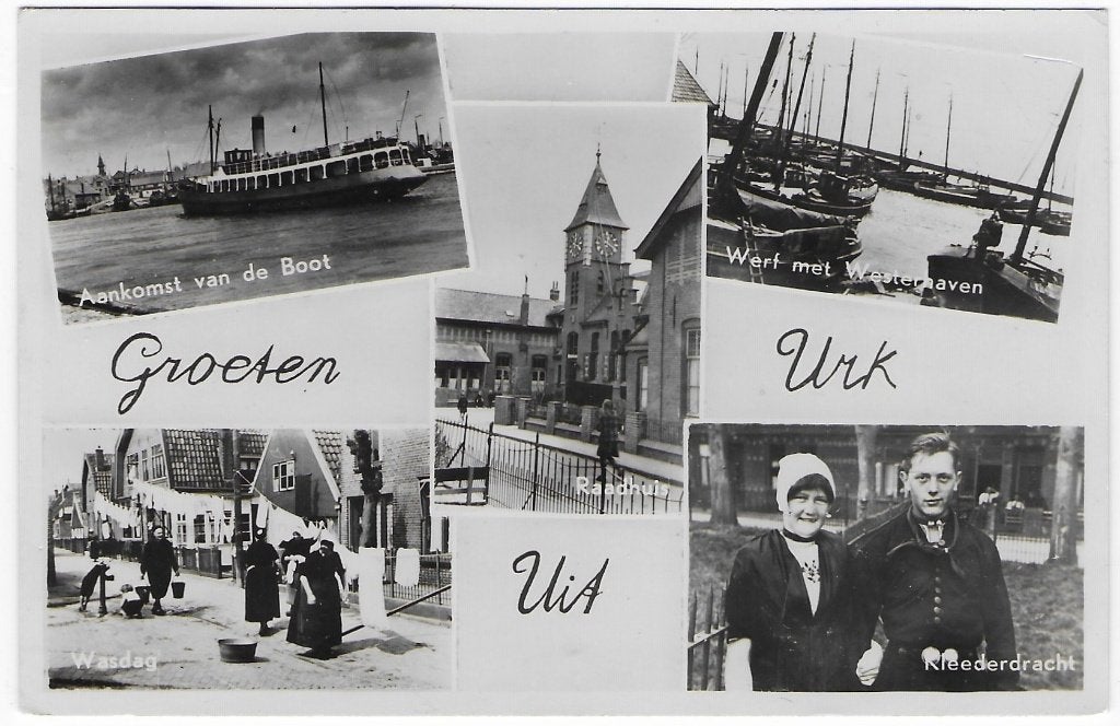 Urk Ansichtkaart ut 1948 ( B5111 ), Verzenden, 1920 tot 1940, Gelopen, Flevoland