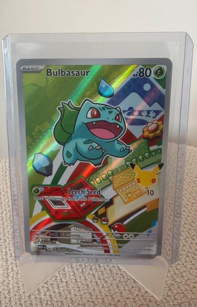 Bulbasaur first partner engels, Ophalen of Verzenden, Nieuw, Losse kaart, Foil