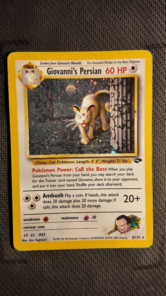 Giovanni's Persian 8 Gym Challenge | Pokemon kaart, Ophalen, Zo goed als nieuw, Losse kaart, Foil