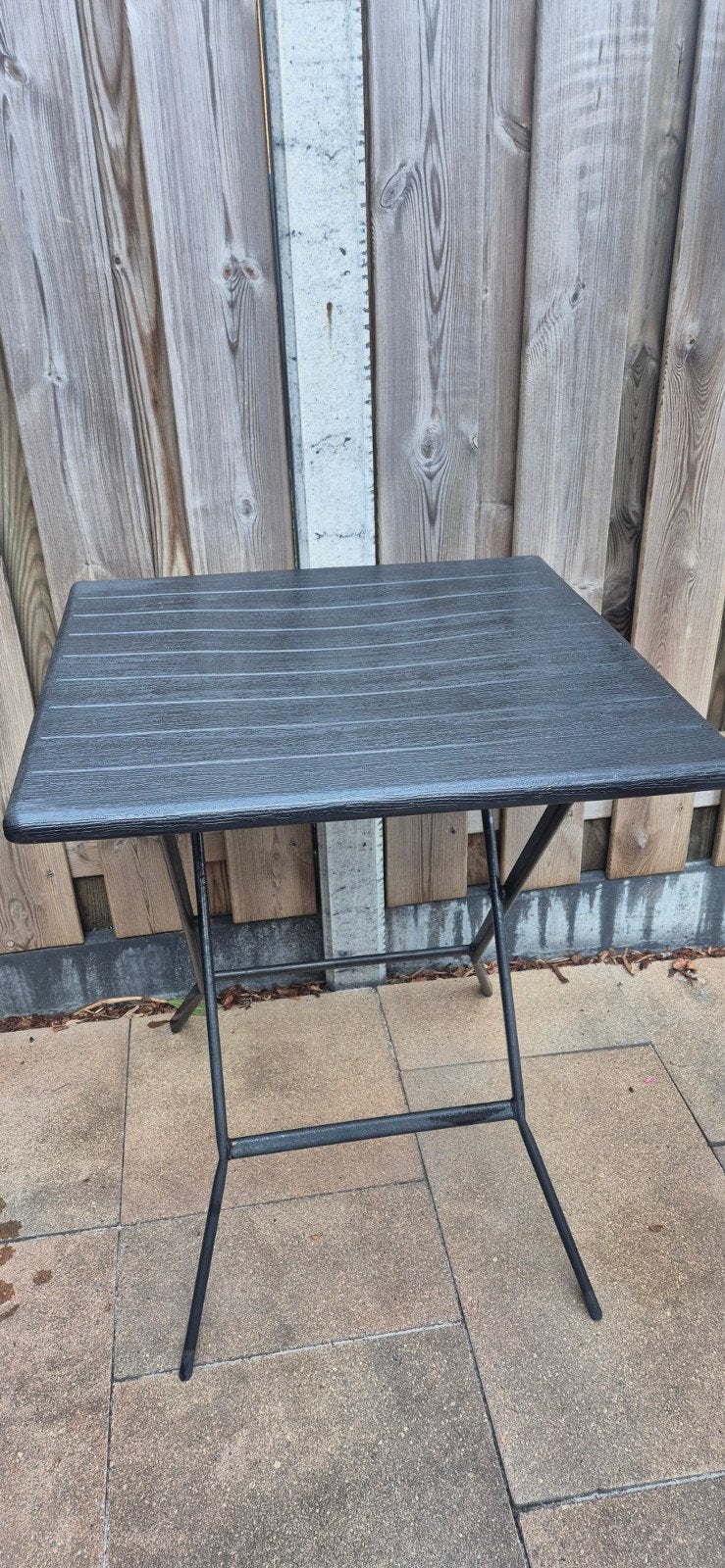 ERRO Bistrotafel 62 X 62 (75 cm. hoog), Ophalen, Gebruikt, Vierkant, Aluminium
