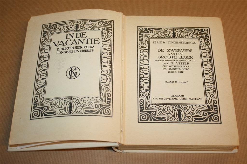 De zwervers van het Groote Leger. Visser. Uitg Kluitman 1930, Boeken, Ophalen of Verzenden, Gelezen