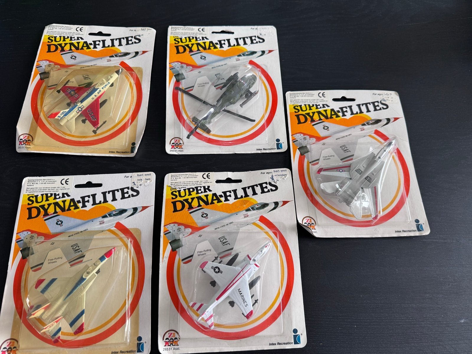 5x Super Dyna-Flites Vliegtuigen Speelgoed Nieuw in Verpakki, Ophalen of Verzenden, Nieuw