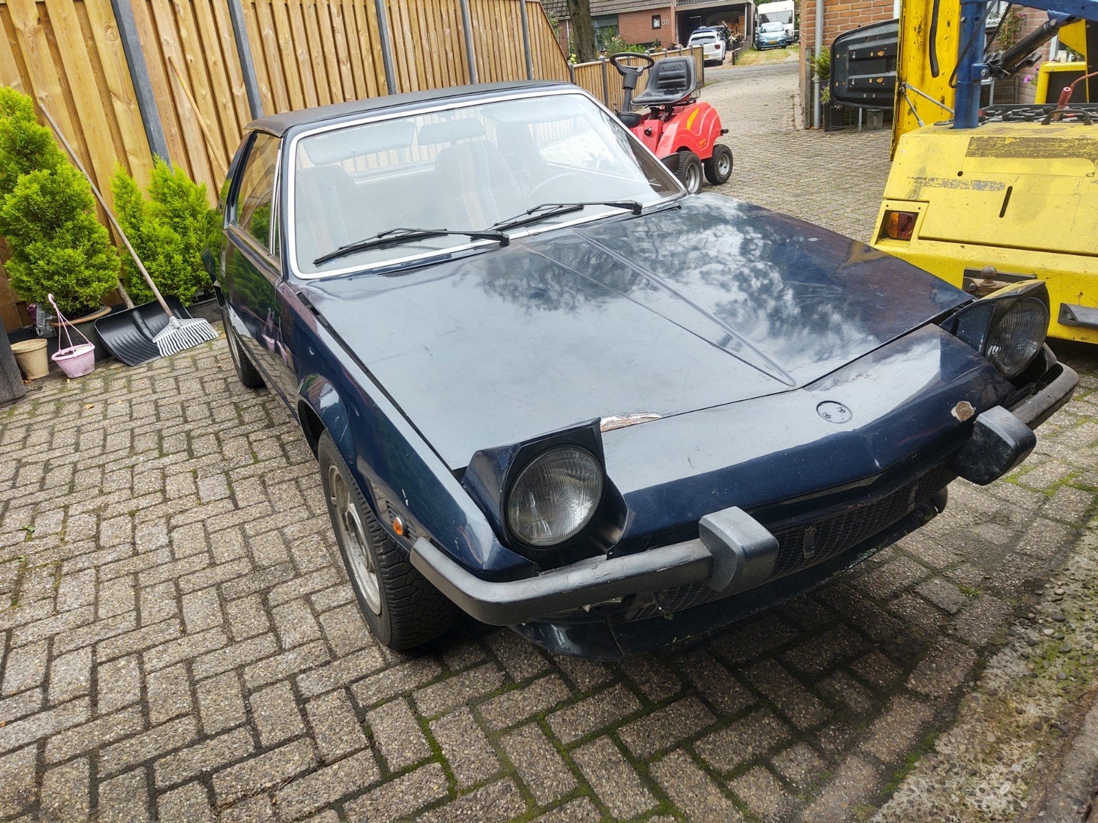 Fiat x1/9 1300 1977 opknapper, Auto's, Oldtimers, Blauw, Bruin, Handgeschakeld, Particulier