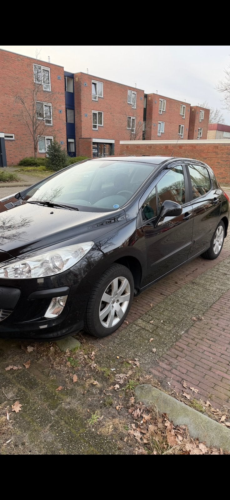 Peugeot 308 1.6 VTI 16V 5-DRS 2008 Zwart, Auto's, Voorwielaandrijving, 15 km/l, 680 kg, 4 cilinders