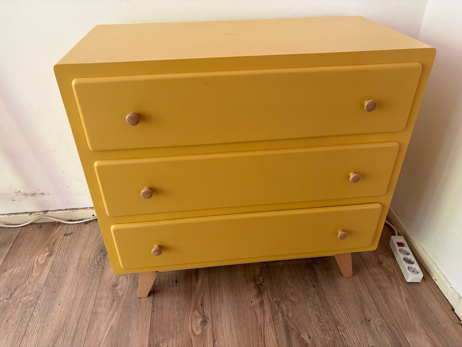 Maisons du Monde Sweet ladekast geel 85x80x52 OPHALEN 21/8, Huis en Inrichting, Kasten | Ladekasten, Ophalen, Gebruikt, 50 tot 100 cm
