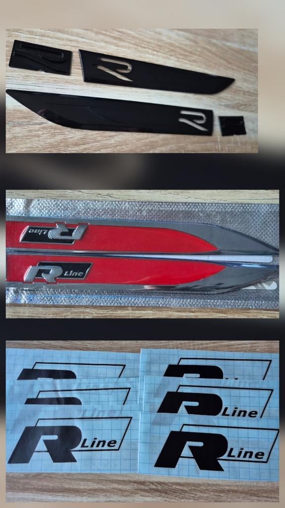 Nieuwe Volkswagen Rline spatbord emblemen en Sticker s, Auto diversen, Tuning en Styling, Ophalen of Verzenden