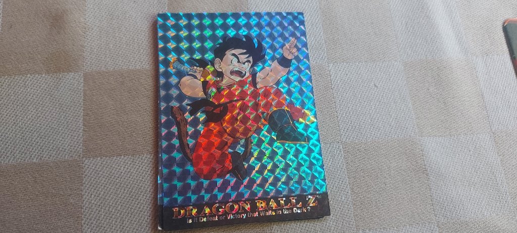 dragonball z kaart glitter card Gohan met zwaard, Ophalen of Verzenden, Zo goed als nieuw, Losse kaart