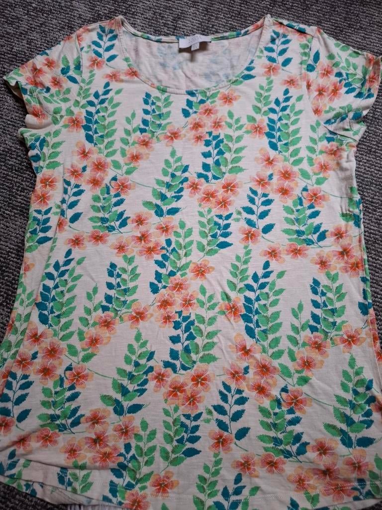 Laura Ashley Archive T-shirt Maat 36 met Bloemenprint, Overige kleuren, Ophalen of Verzenden, Korte mouw, Maat 36 (S)
