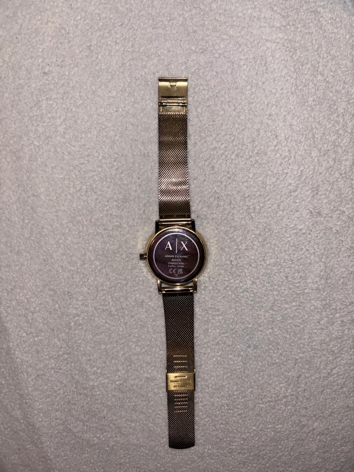 ARMANI HORLOGE, Ophalen of Verzenden, Zo goed als nieuw, Staal, Overige merken