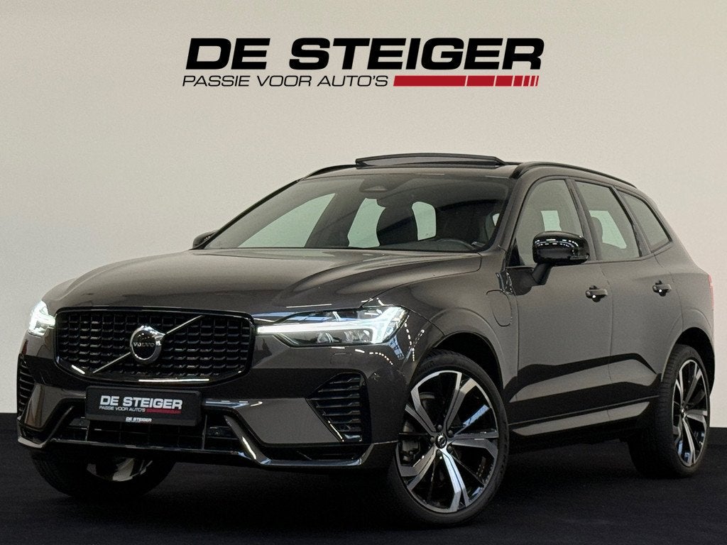 Volvo XC60 2.0 T8 Plug-in hybrid AWD Ultimate Dark Pano Harm, Auto's, Automaat, Gebruikt, 4 cilinders, Leder en Stof