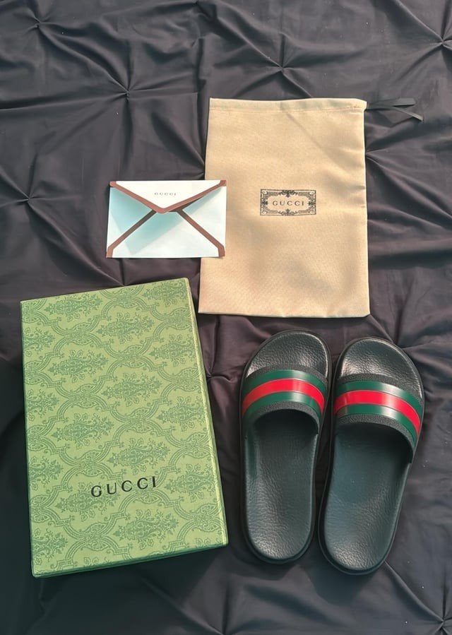 gucci slippers, Ophalen of Verzenden, Nieuw, Zwart
