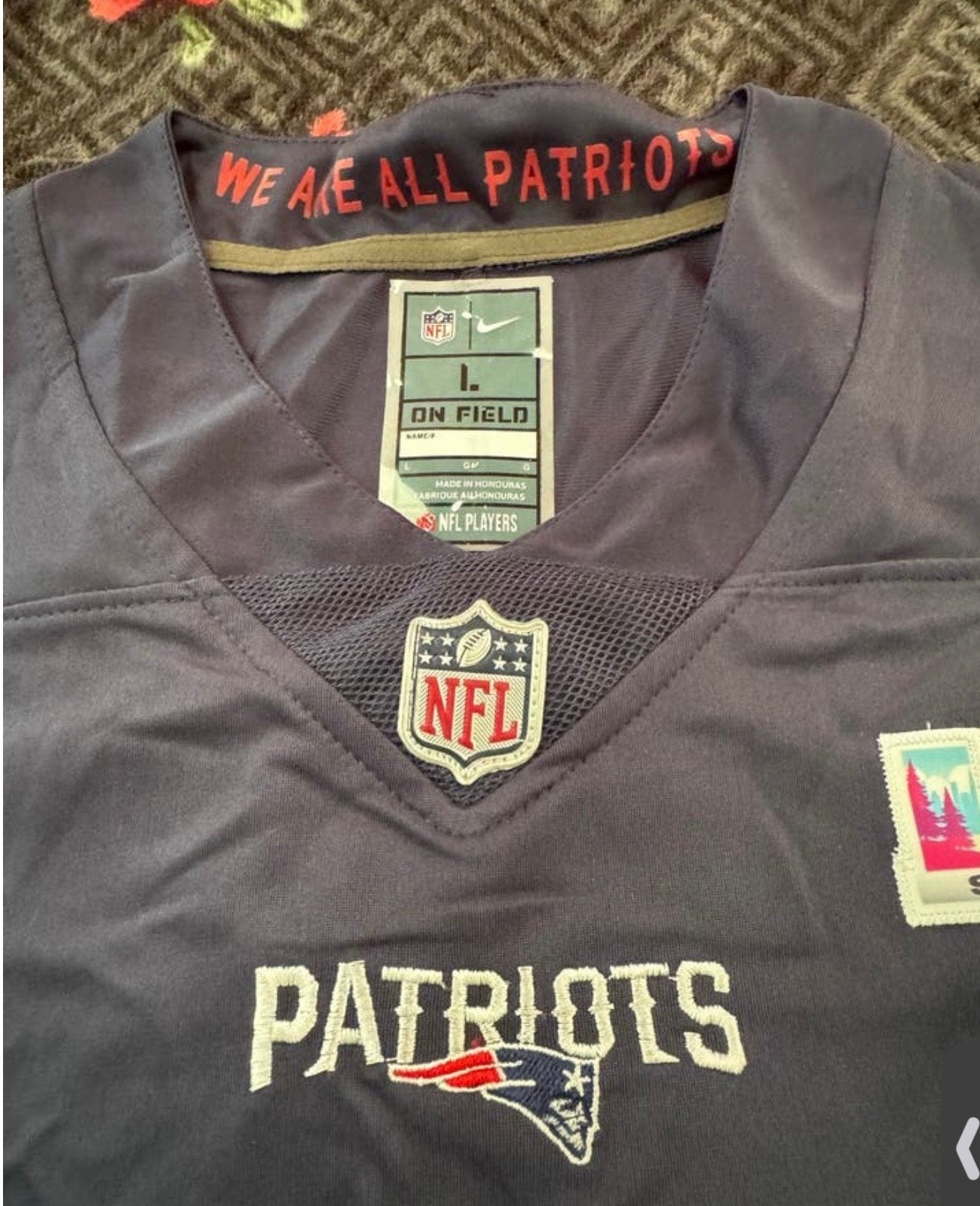 NFL New England Patriots #13 McGUANE Jersey - Maat L, Maat 52/54 (L), Blauw, Nieuw, Ophalen of Verzenden