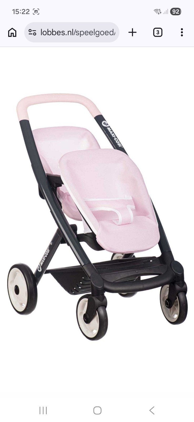 Maxi-Cosi tweelingwagen - Nieuw in doos, Kinderen en Baby's, Speelgoed | Poppen, Ophalen of Verzenden, Nieuw, Babypop