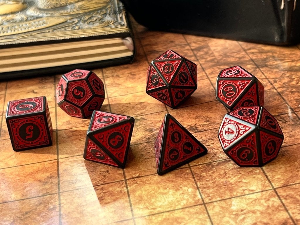 7-delige RPG Dobbelstenen Set – Vampire's Relic, Verkoop@didys.nl, Didy's, Toebehoren, Nieuw