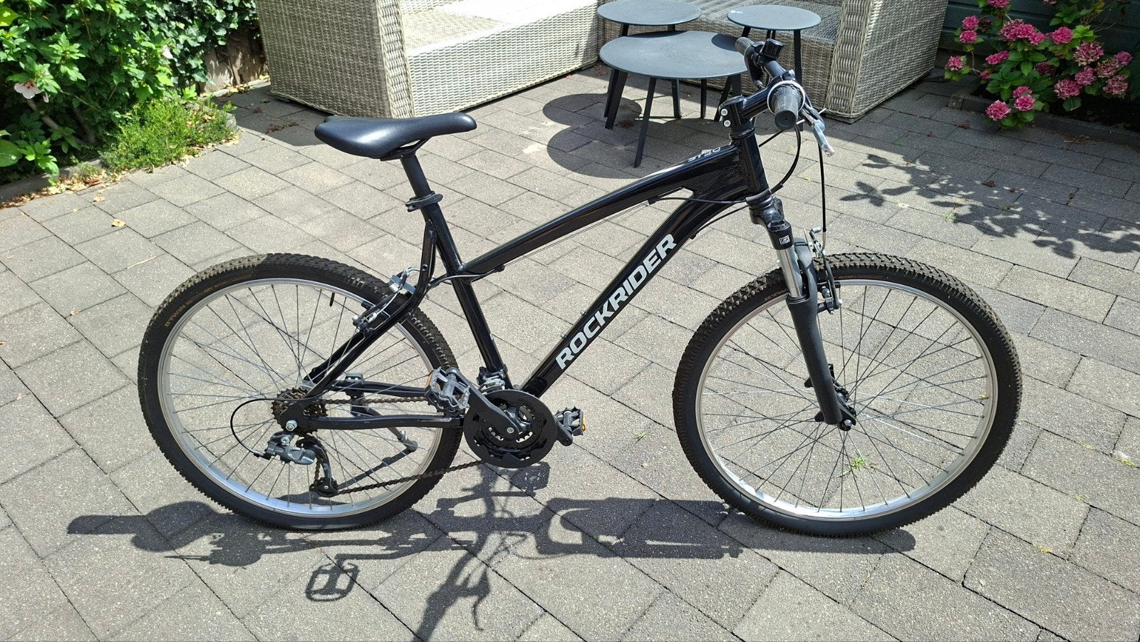 Rockrider Mountainbike - Zwart, Gebruikt, Fietsen en Brommers, Fietsen | Mountainbikes en ATB, Ophalen, Gebruikt, Overige merken