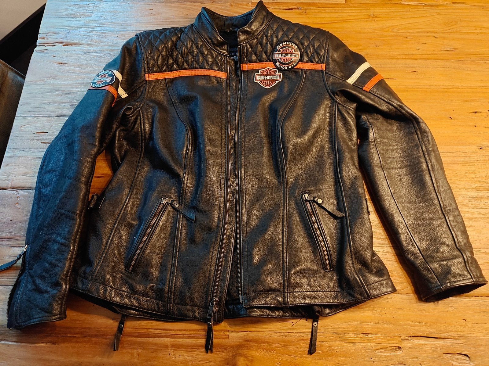 Leren dames jas HD maat 2XL, Ophalen, Tweedehands, Dames, Jas | leer