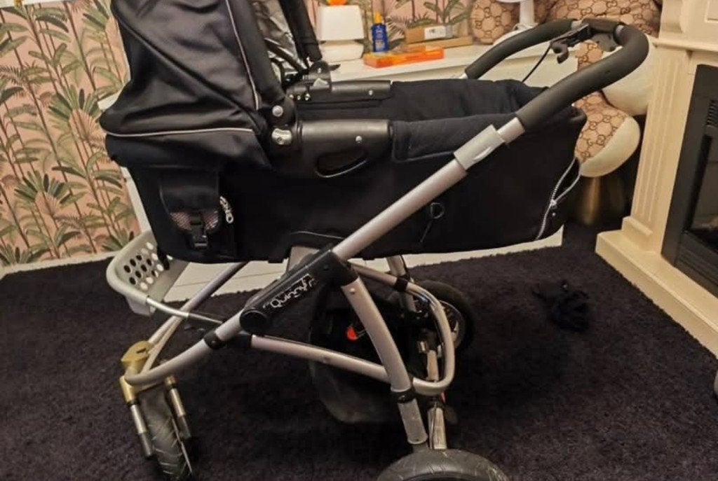 Quinny kinderwagen met reiswieg - Zwart, Gebruikt, Quinny, Met reiswieg, Ophalen