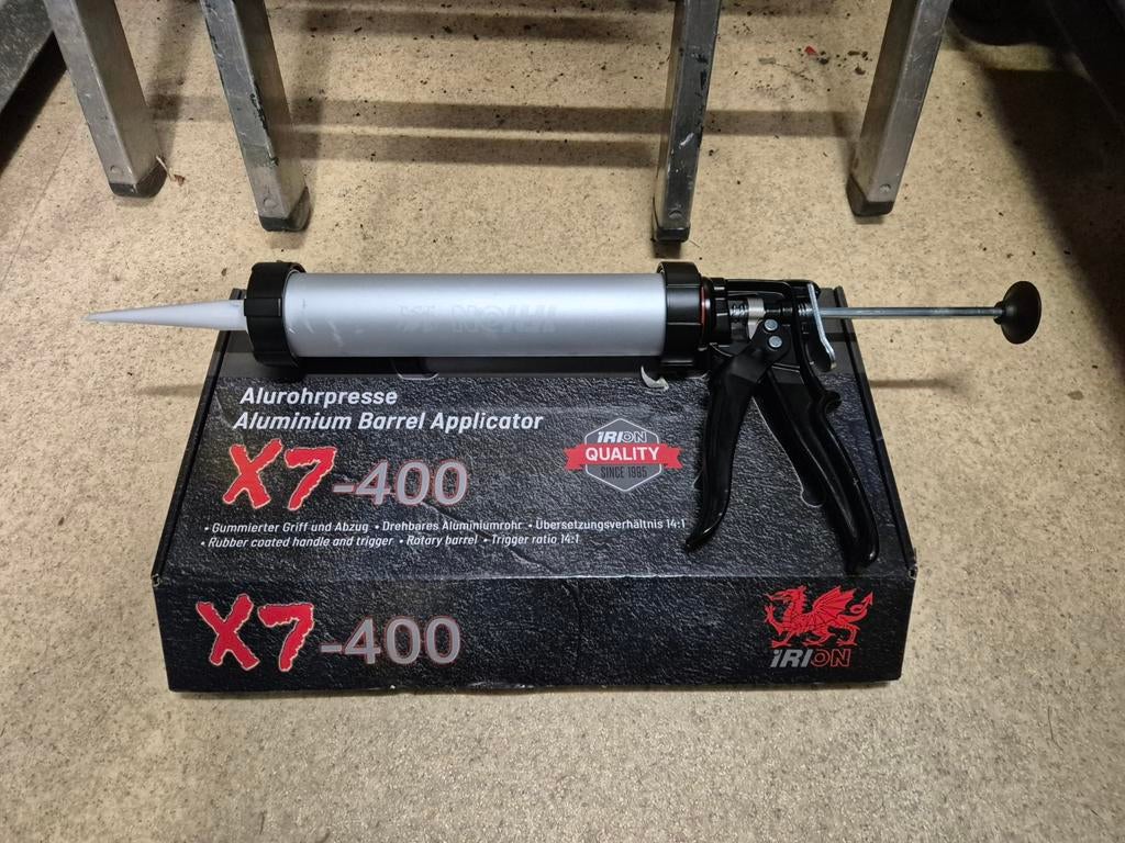 Iron X7-400 kitspuit tbv. worsten, Ophalen