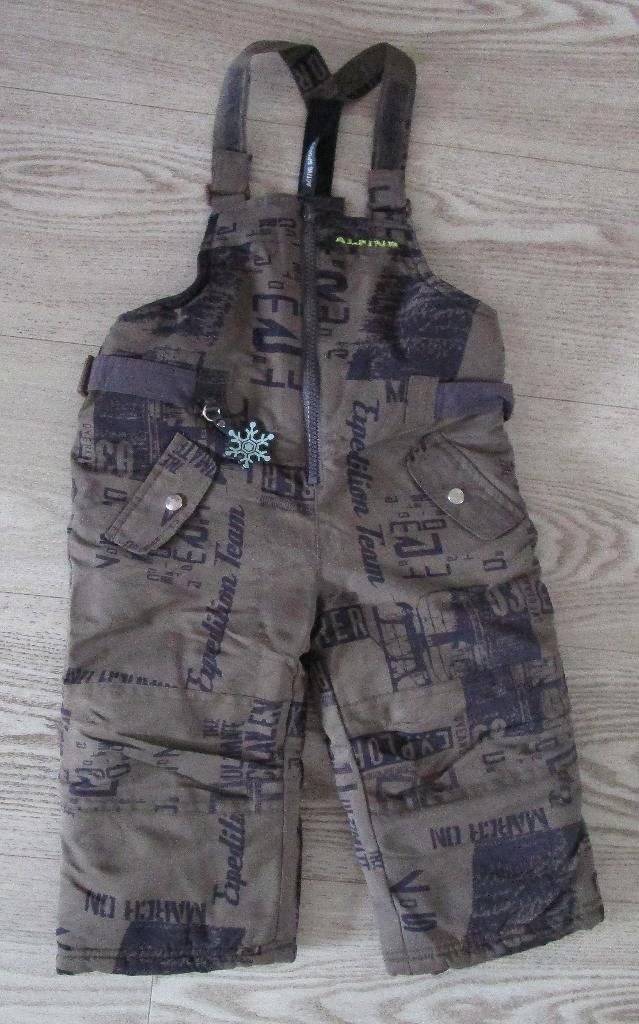 Kinder skibroek met bretels – Alpine, maat 74, Broekje, Jongetje of Meisje, Ophalen of Verzenden, Zo goed als nieuw