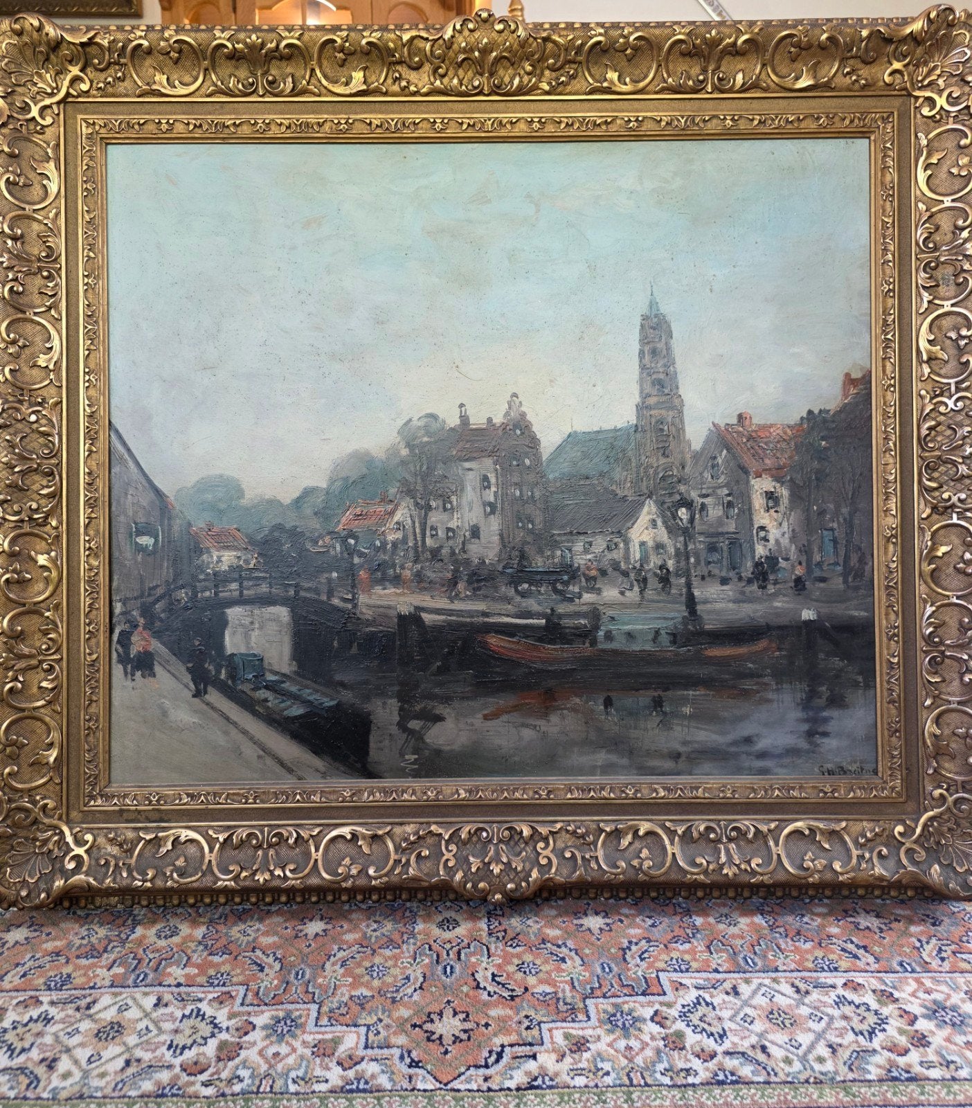George Hendrik Breitner, 1857-1923, Amsterdams stadsgezicht, Antiek en Kunst, Ophalen