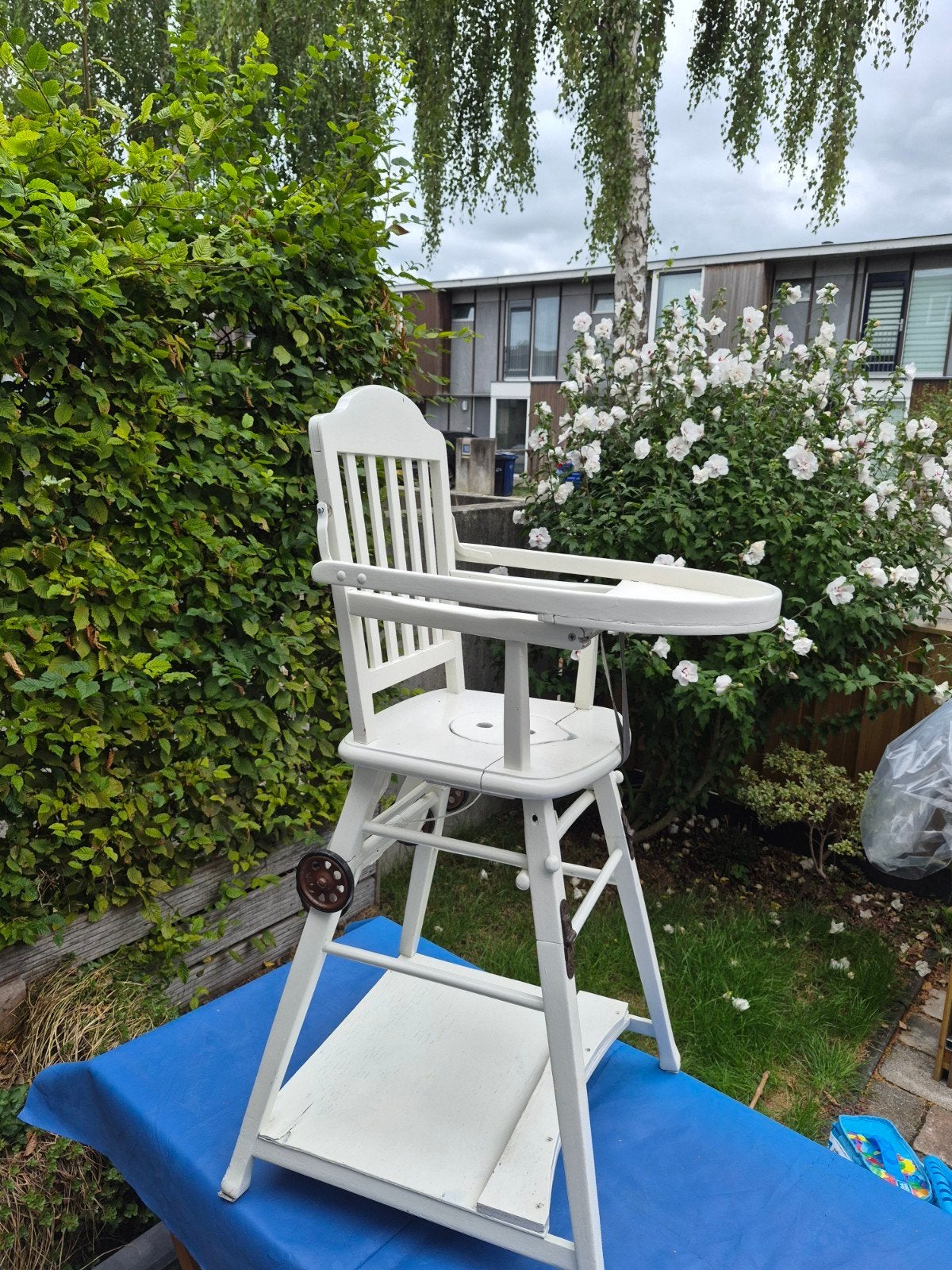 Oude Brocante kinderstoel omklapbaar naar tafel/stoel, Kinderen en Baby's, Kinderstoelen, Ophalen, Gebruikt, Overige typen