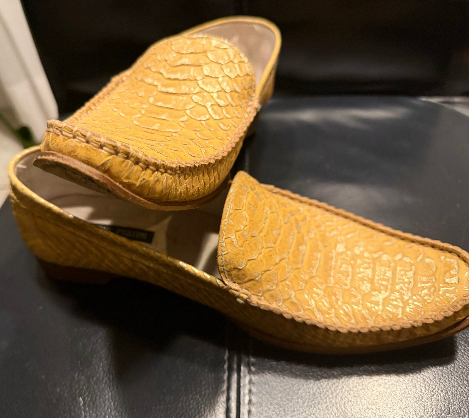 Studio Pertini slangenprint loafers maat 41echt lederen zool, Overige kleuren, Instappers, Ophalen of Verzenden, Zo goed als nieuw
