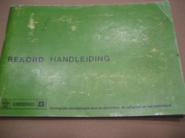 Handleiding opel rekord 1975, Ophalen of Verzenden