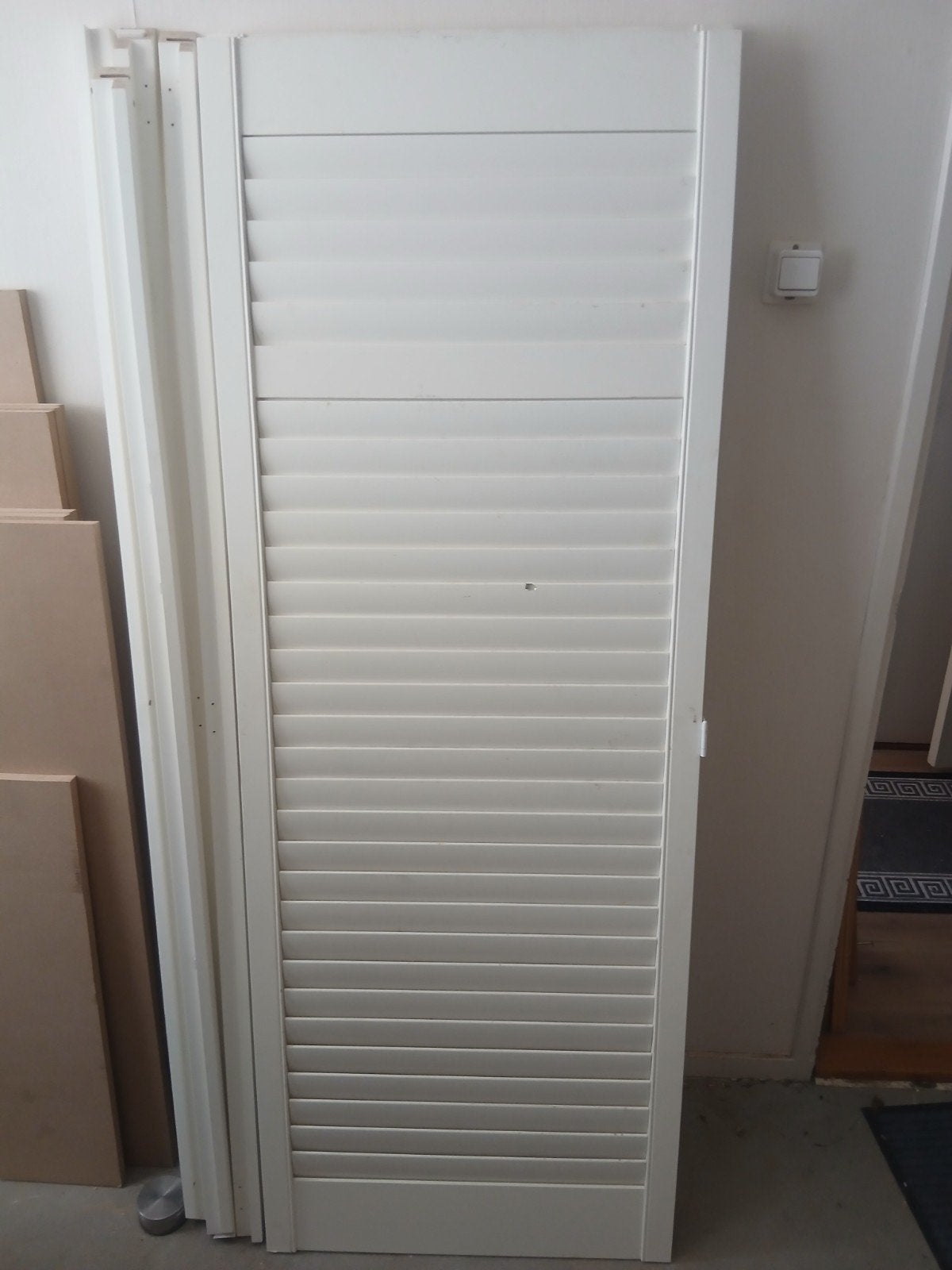 3 Louvredeuren: 2x 187x69 cm, 1x 177x60 cm, Doe-het-zelf en Verbouw, Ophalen, Gebruikt, Minder dan 80 cm, Binnendeur