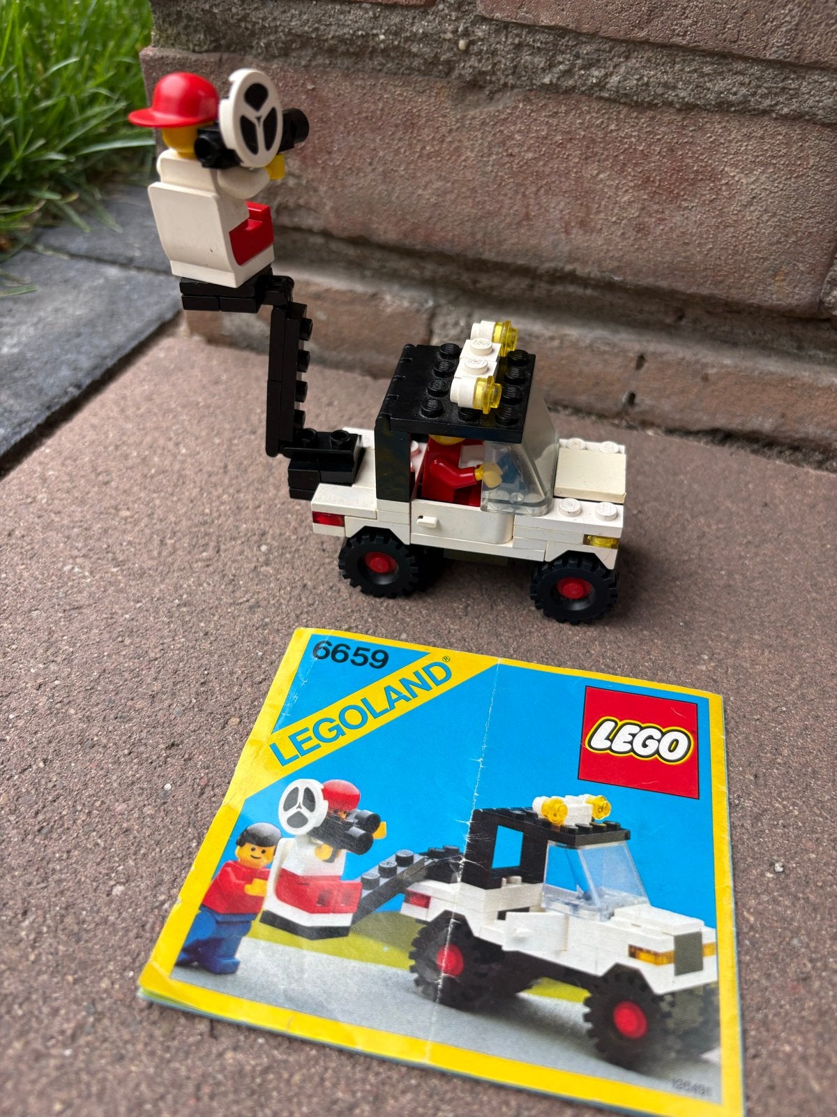 Lego Legoland 6659 TV-camera auto met instructies, Ophalen, Gebruikt, Lego, Compleet