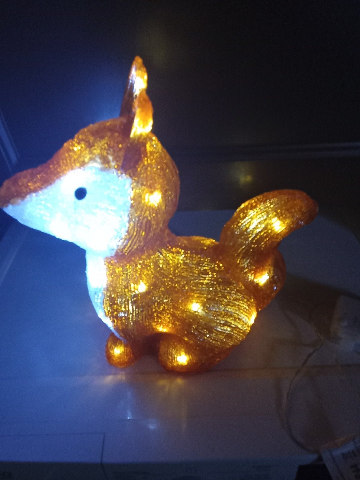 Vos met verlichting zie foto 28x25 cm, Ophalen