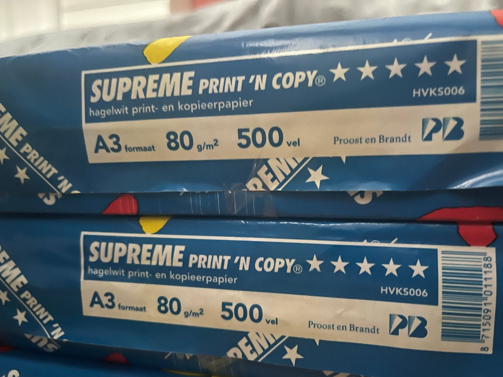 Supreme Print 'N Copy A3 papier 80 g/m² - 500 vel, Ophalen of Verzenden, Overige typen